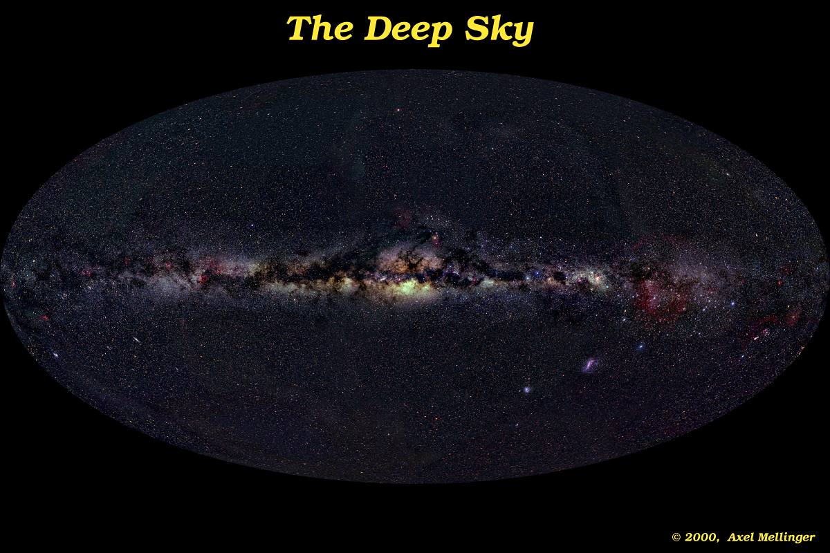 Galaksi Bimasakti di panjang gelombang visual